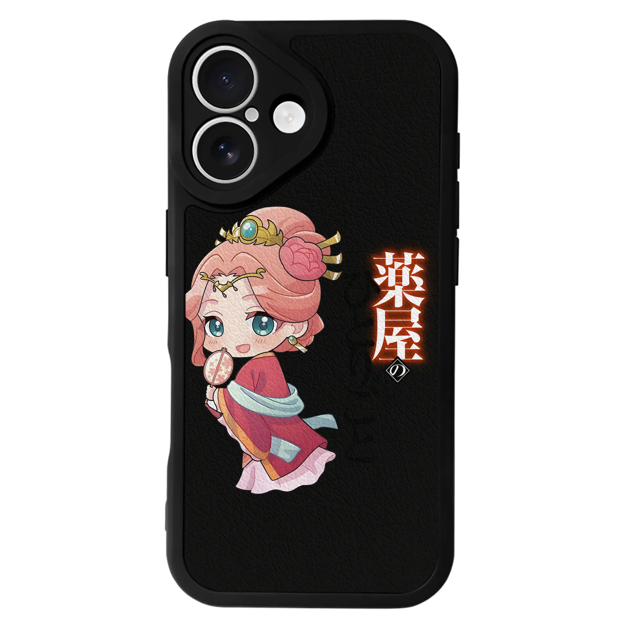 薬屋のひとりごと グッズ,玉葉妃 - IPhone 16シリーズ対応 ・ シリコンスマホケース ・ レザー調 ・ 高精度フィット ・ 耐衝撃 ・ ワイヤレス充電対応 ・ 精密カット